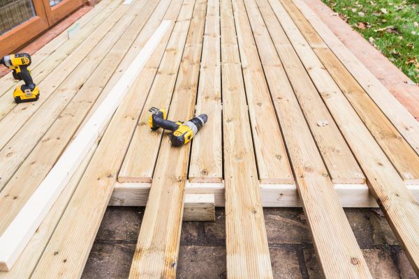 Damaged Deck Boards Repair in Hixson