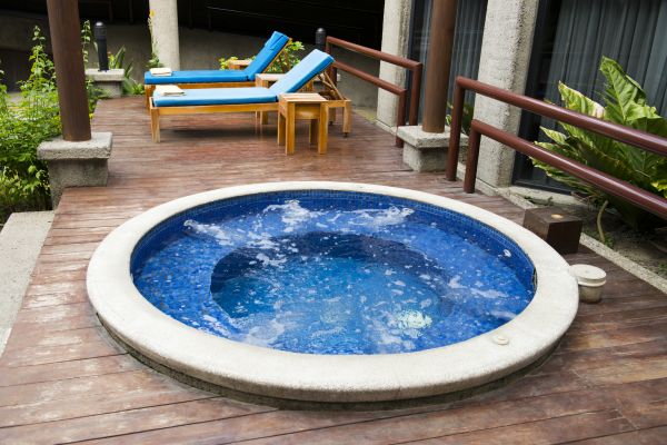 Hot Tub Deck Construction in Hixson