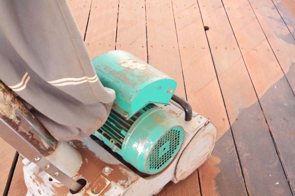 Cedar Deck Sanding in Hixson